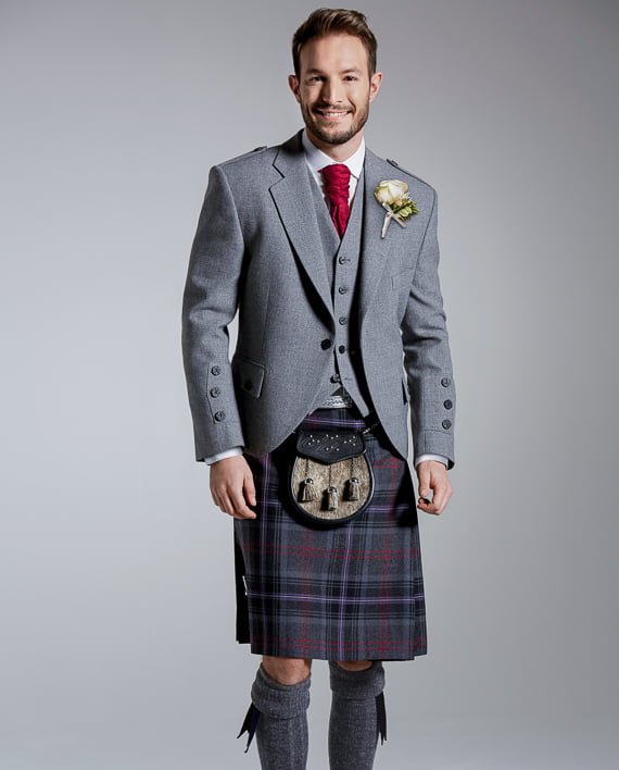 Sterling Light - Grey Tweed Kilt Outfit - Kilt Kingdom