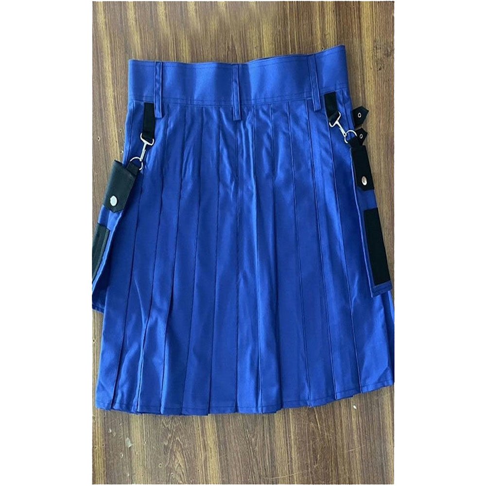 Best Black & Blue Utility Kilt - Kilt Kingdom