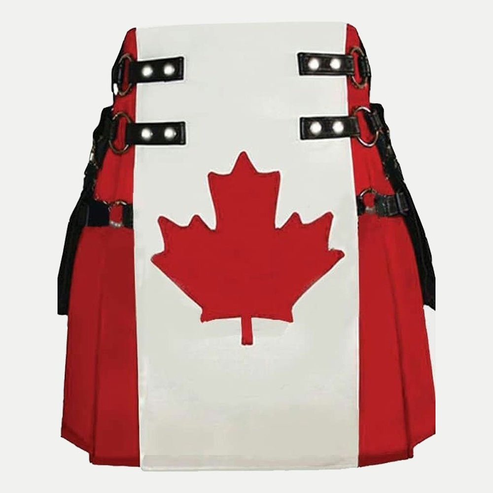 Canadian Flag Hybrid Utility Kilt - Kilt Kingdom