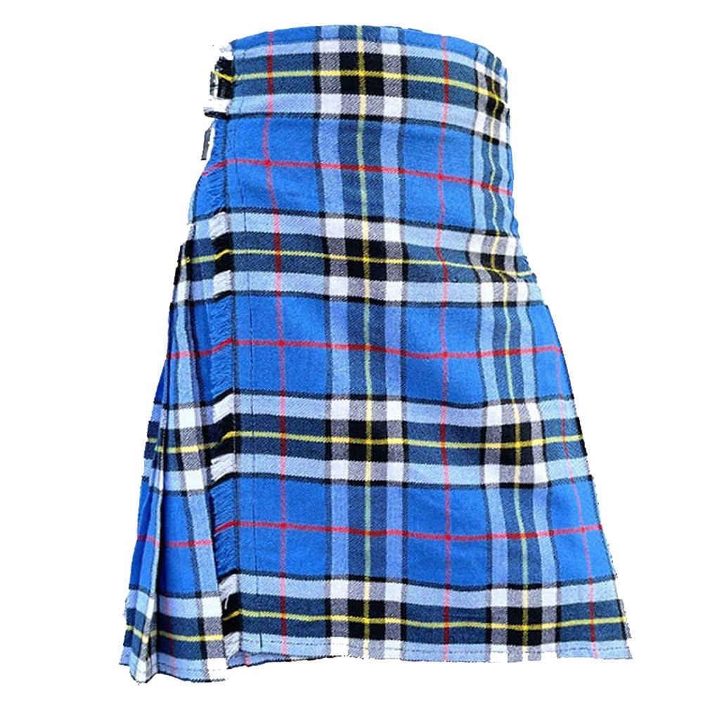 Thomson Dress Blue Modern Tartan Kilt - Kilt Kingdom
