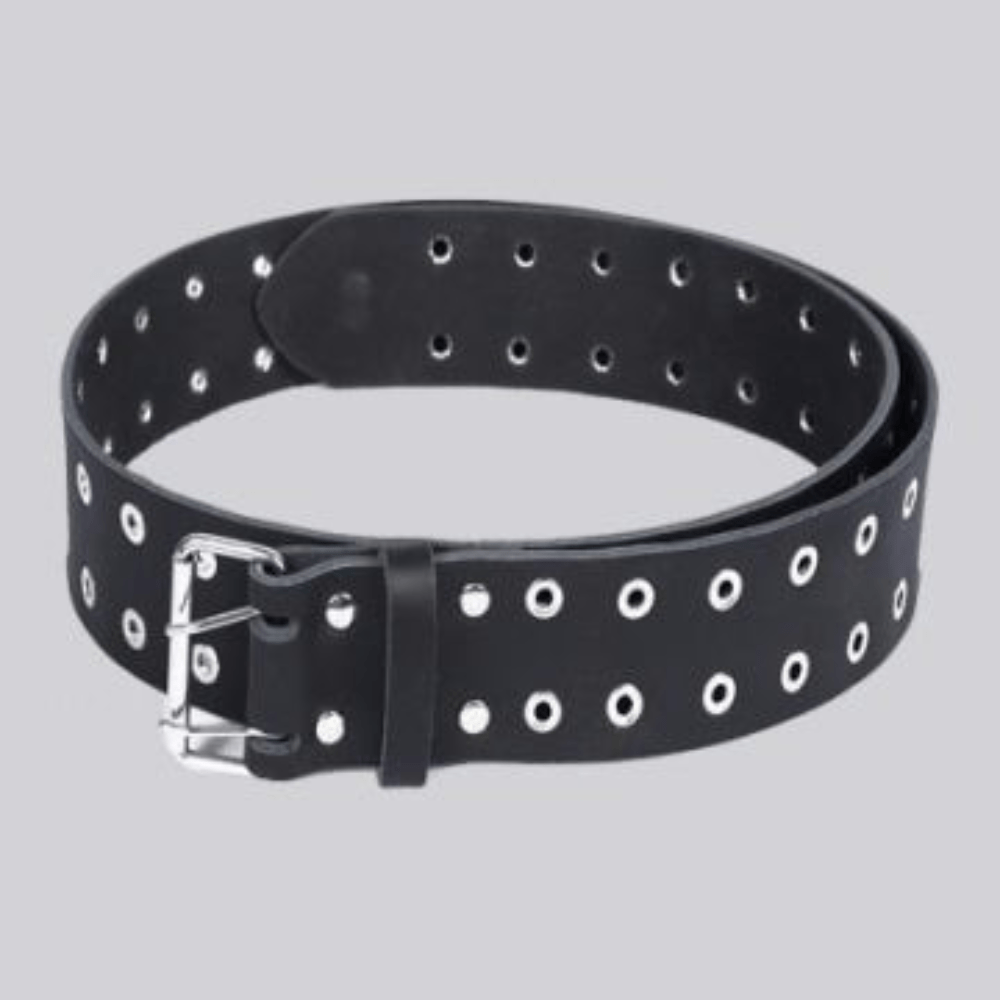 Premium Quality Black Leather Kilt Belt - Kilt Kingdom