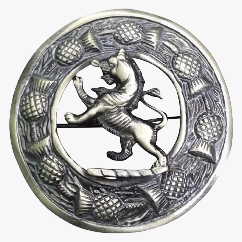 Antique Rampant Kilt Brooch - Kilt Kingdom