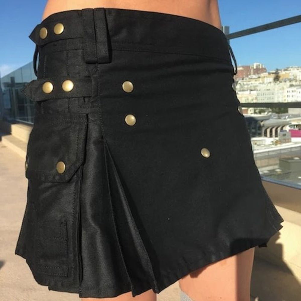 Men Women Mini Skirts Style Utility Kilt - Kilt Kingdom