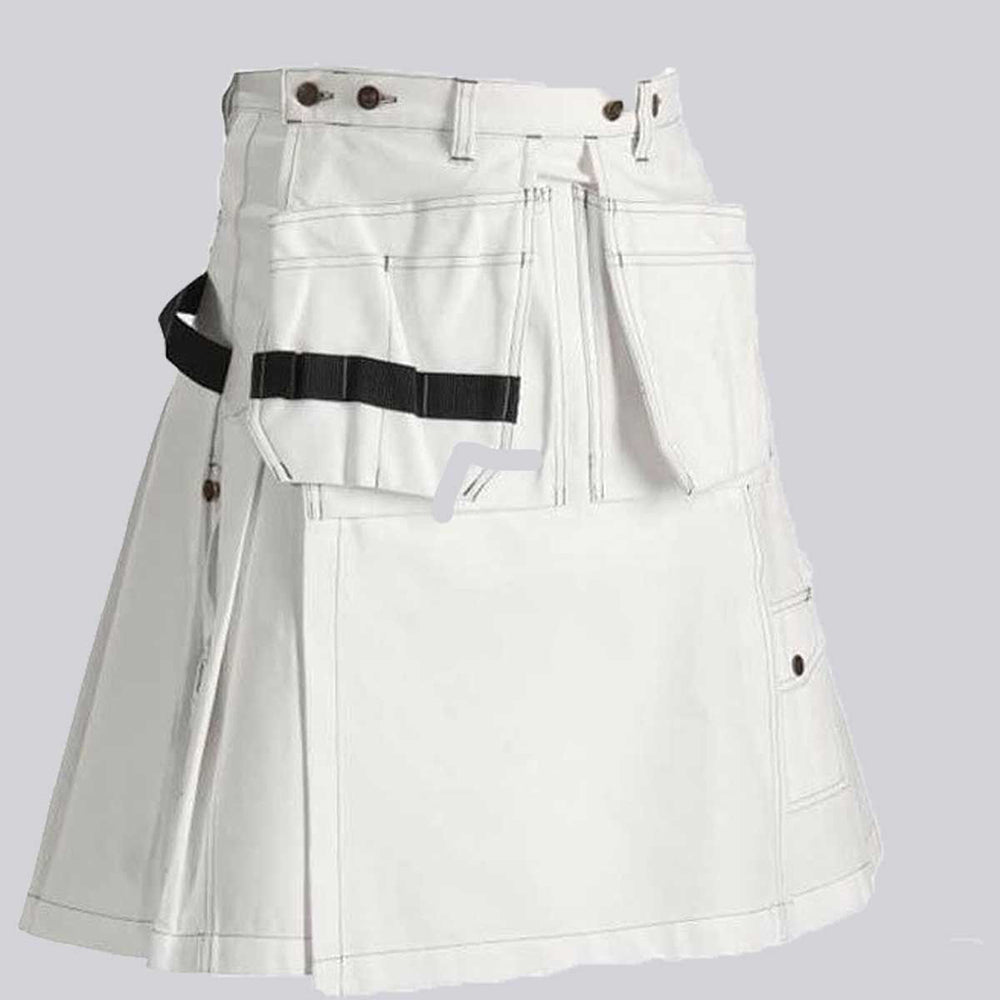 Carheartt White Work Utility Kilt - Kilt Kingdom