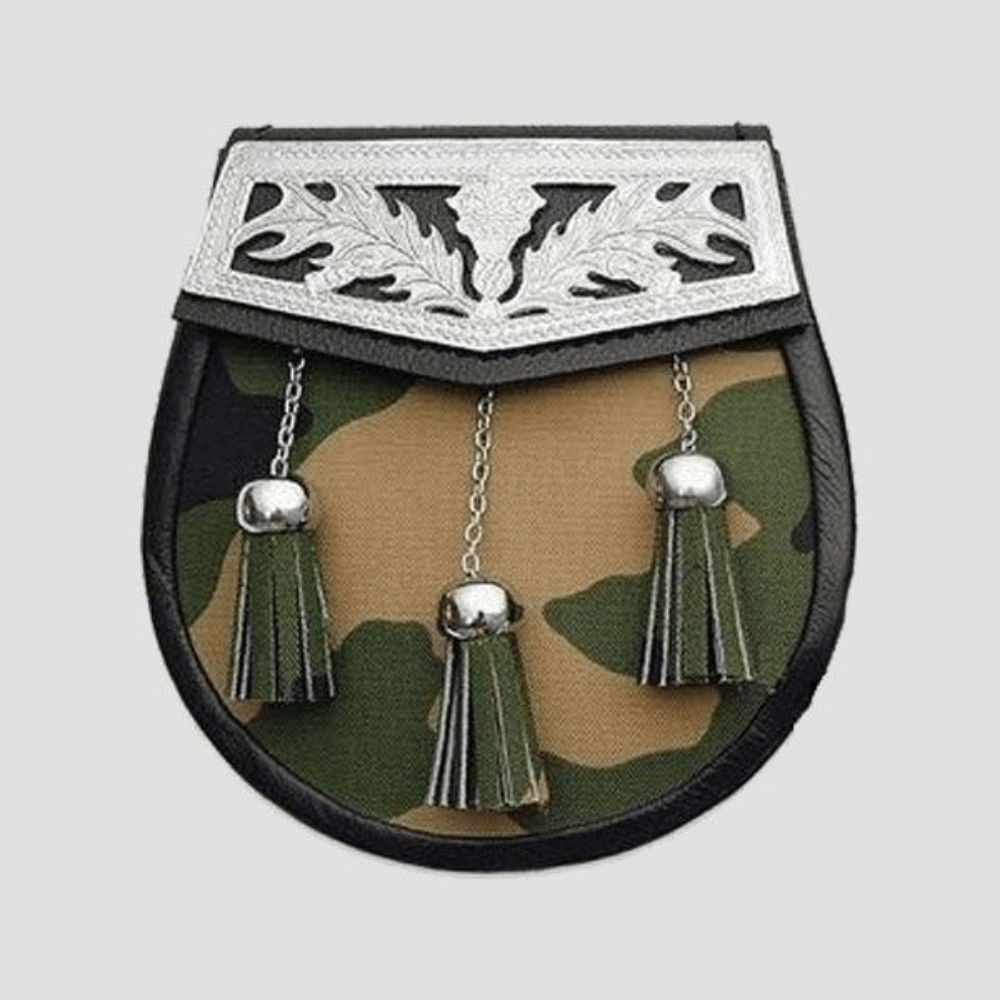 Camo Sporran Dress With Free chain Belt - Kilt Kingdom