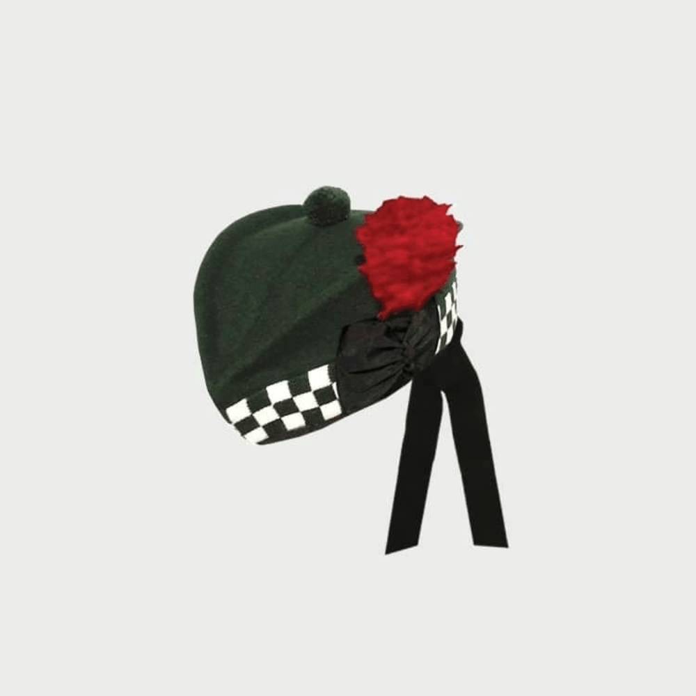Dark Green Glengarry Cap - Kilt Kingdom