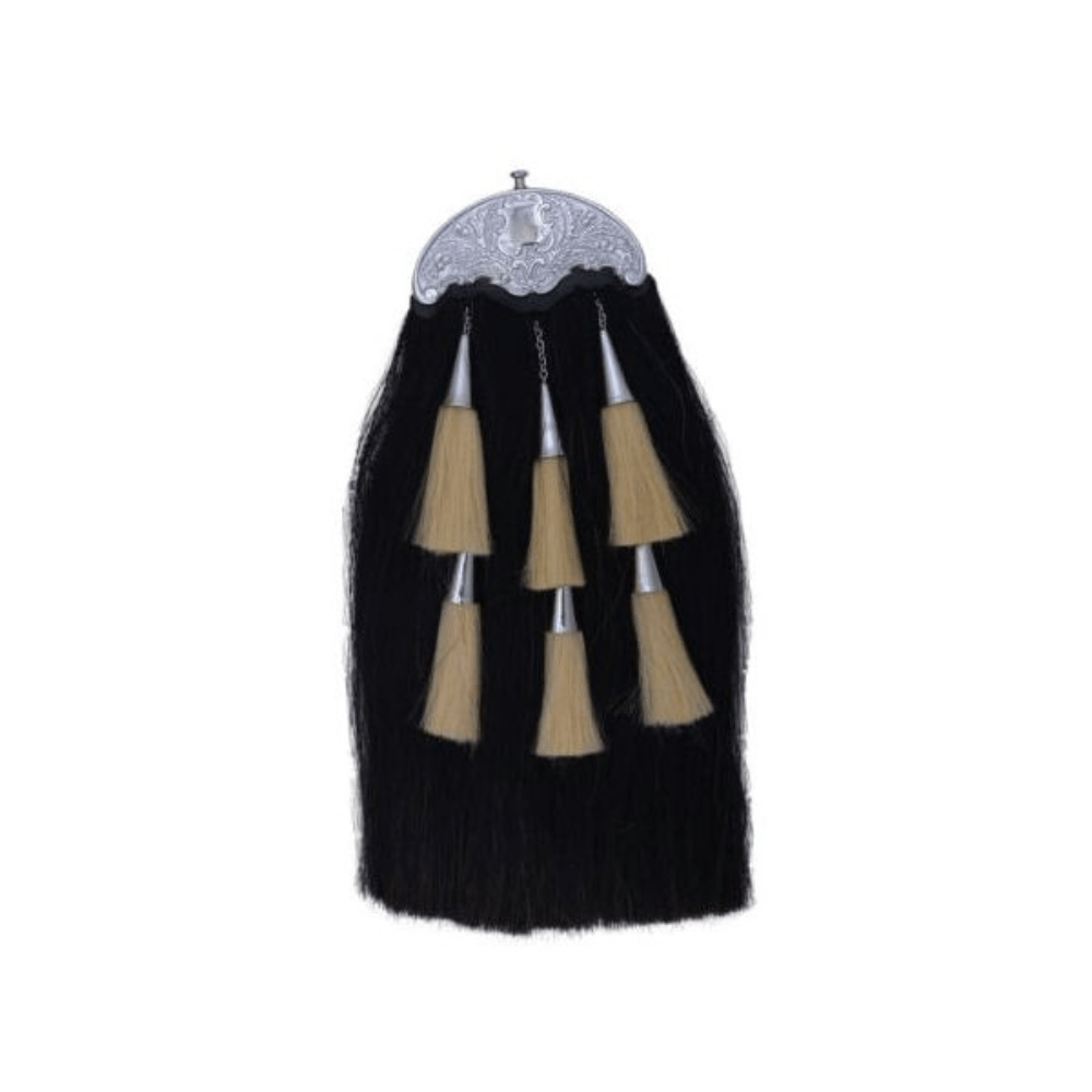 Men Scottish Horse Hair Sporran With 6 Tassels - Kilt Kingdom