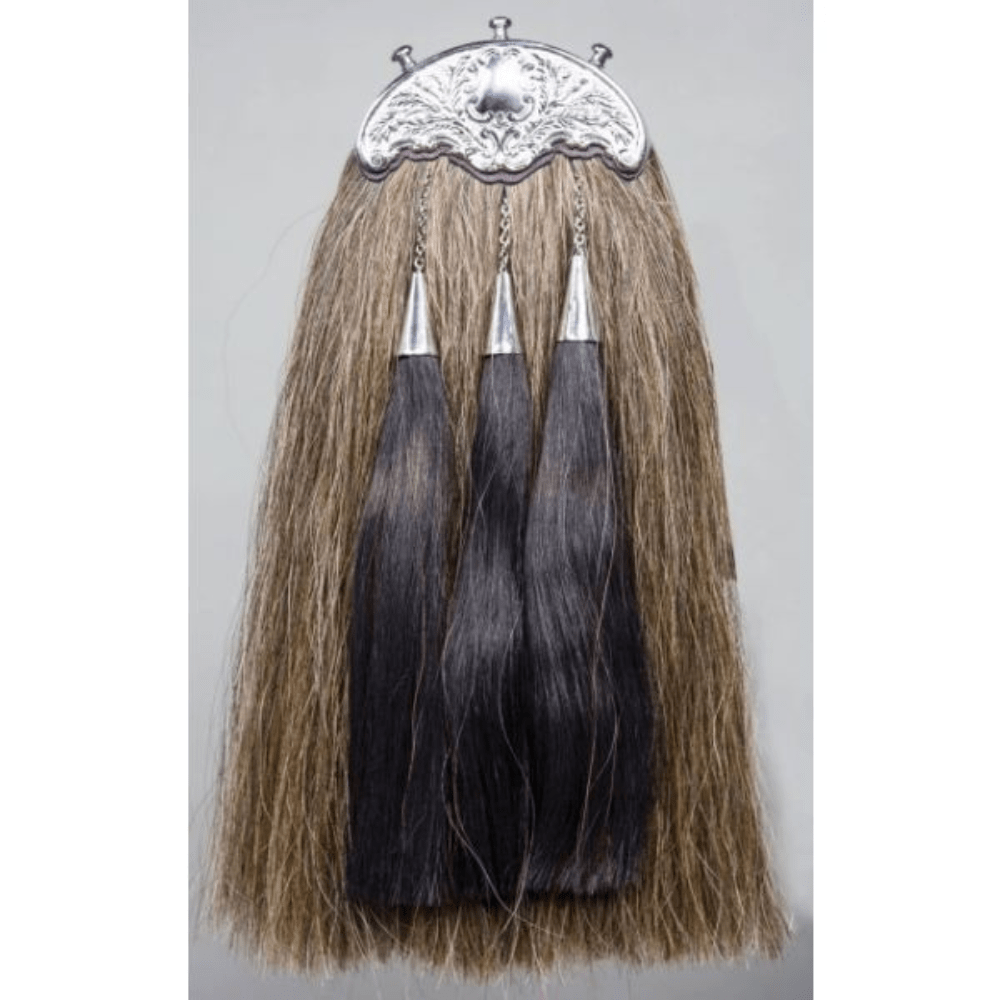 Horse Hair Sporran With Gold Cantle - Kilt Kingdom