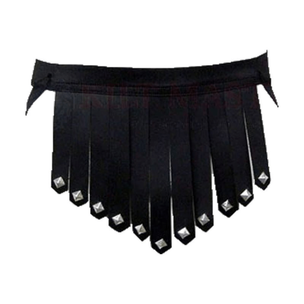 Black Leather Briefs Kilt - Kilt Kingdom