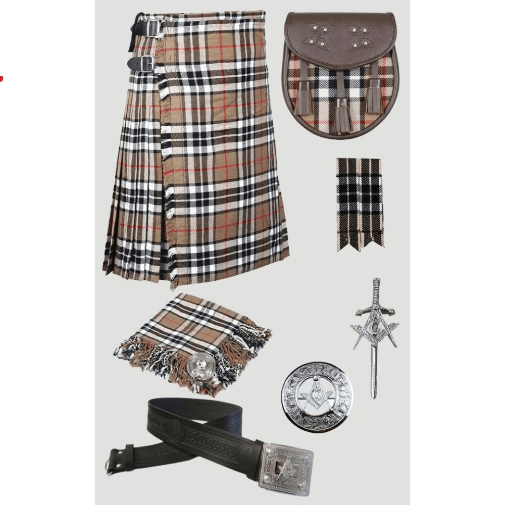 Camel Thomson Tartan Kilt Deal - Kilt Kingdom