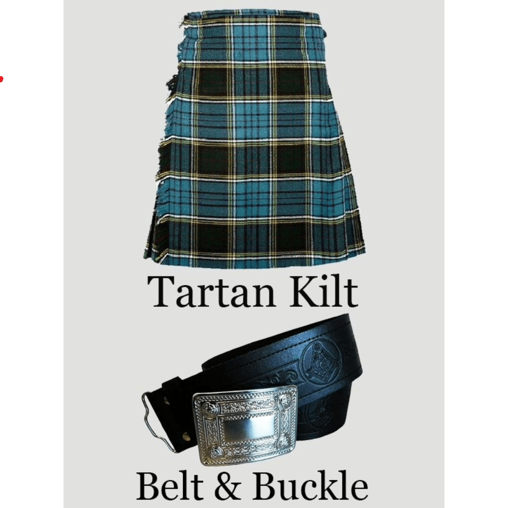 Anderson Tartan Kilt With Kilt Belt And Buckle - Kilt Kingdom