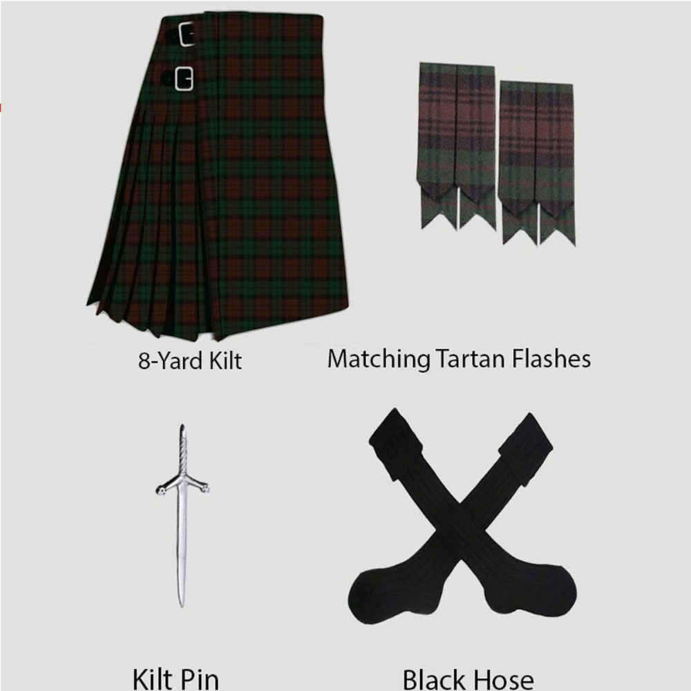 Brown Watch Tartan Kilt With Accessories Deal - Kilt Kingdom