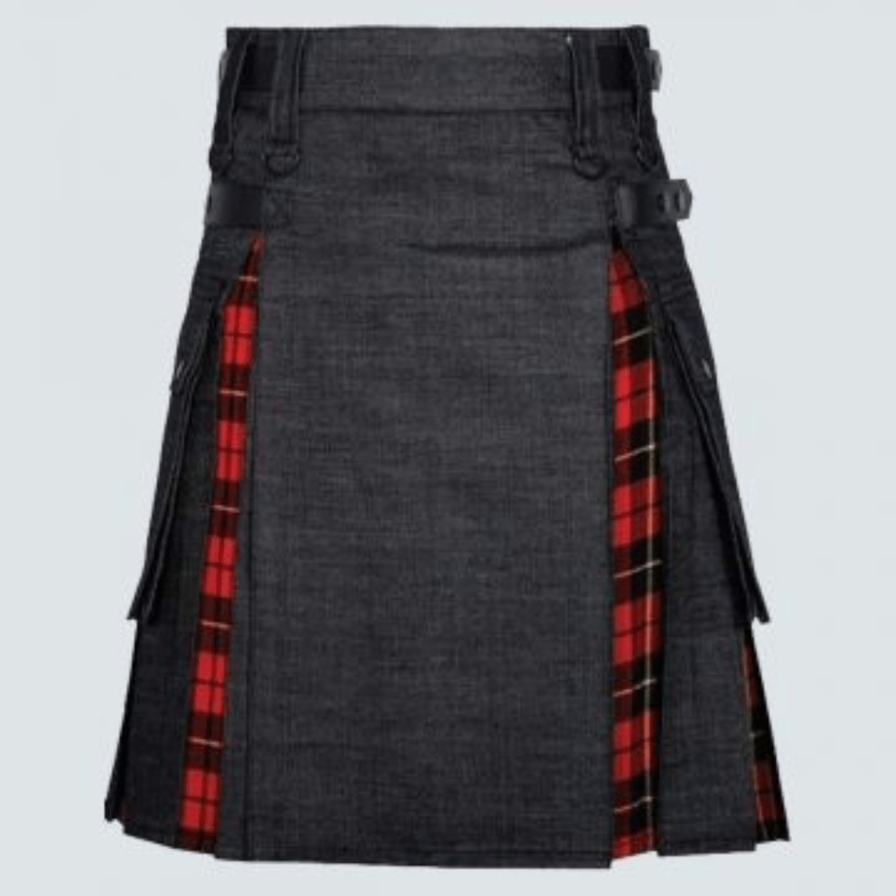 Straight and Slim Fit Denim Kilt - Kilt Kingdom
