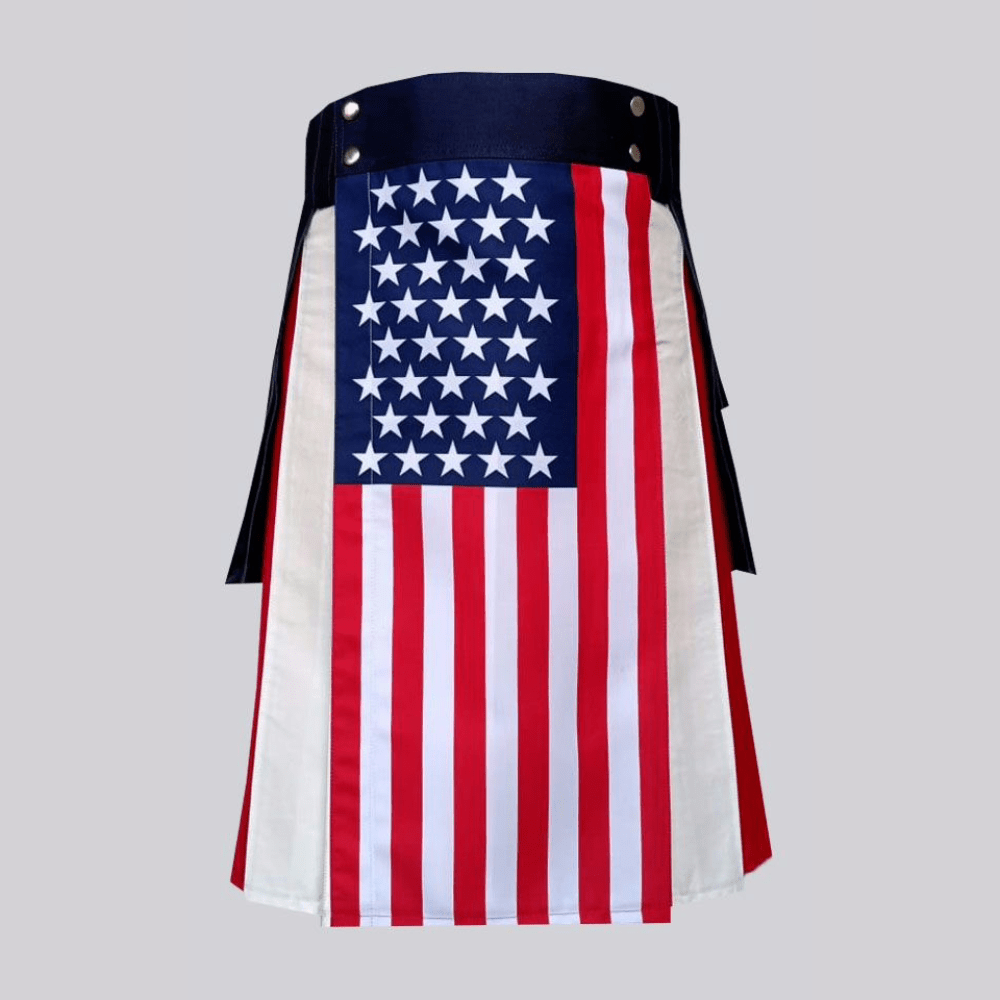 New American Flag Hybrid Utility Kilt - Kilt Kingdom