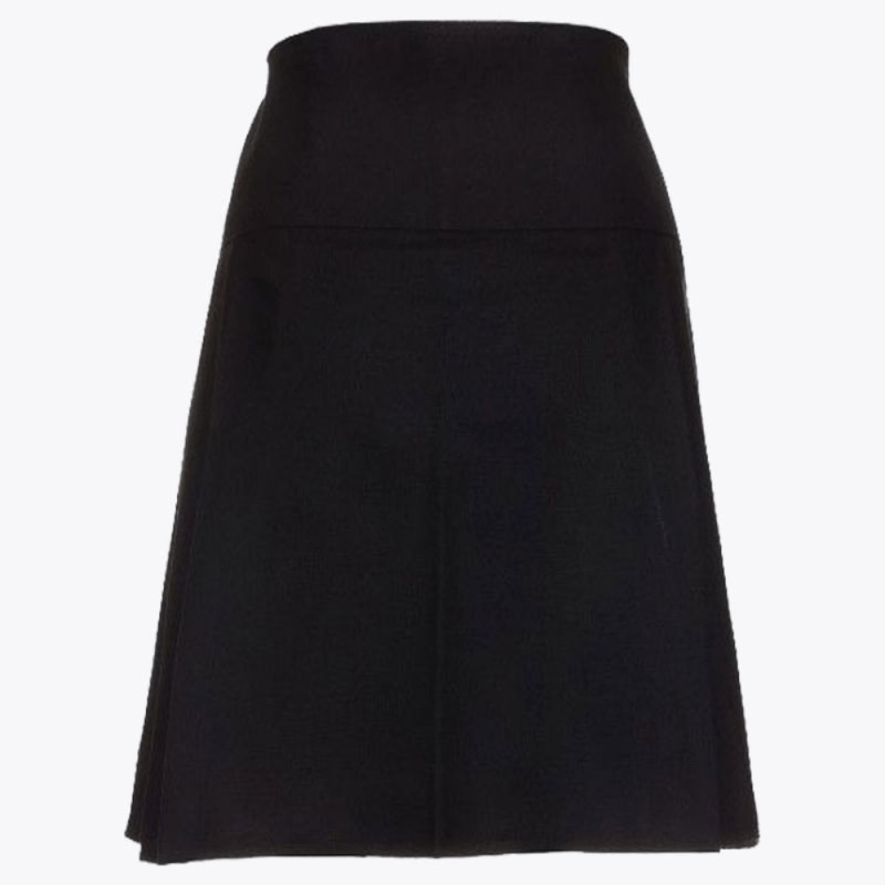 Plain Black Modern Mini Kilt For Women - Kilt Kingdom