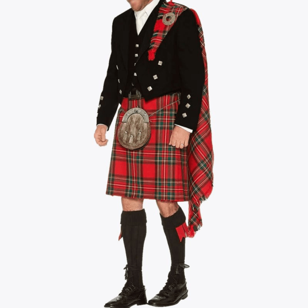 Prince Charlie Royal Stewart Wedding Kilt Outfit For Men - Kilt Kingdom