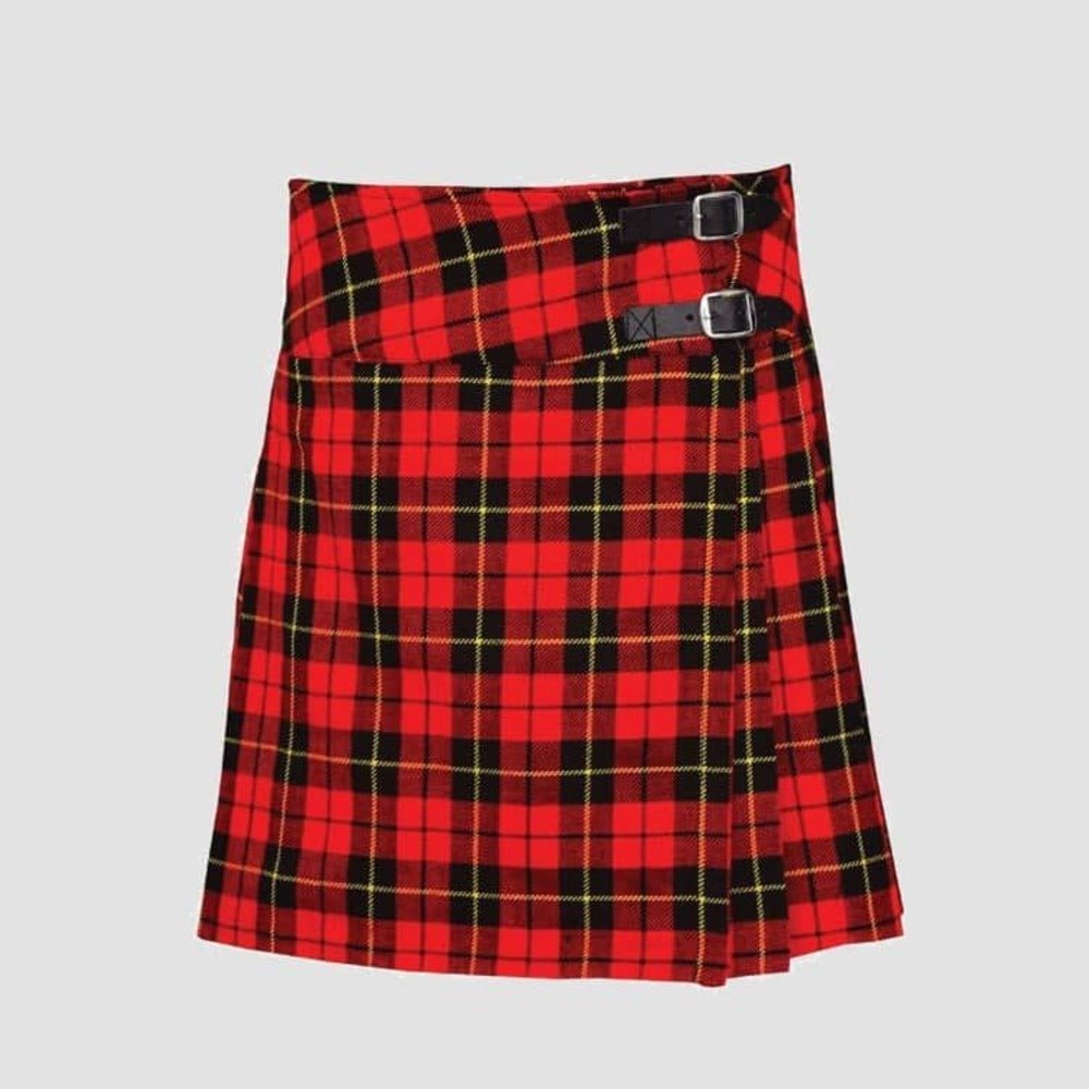 Ladies Women Wallece Tartan Pleated Billie Kilt Skirt - Kilt Kingdom