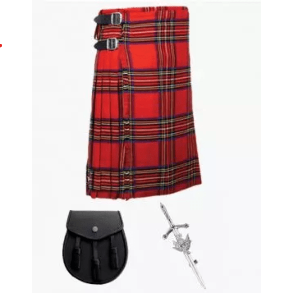 Traditional 3 Piece Royal Stewart Kilt Package - Kilt Kingdom