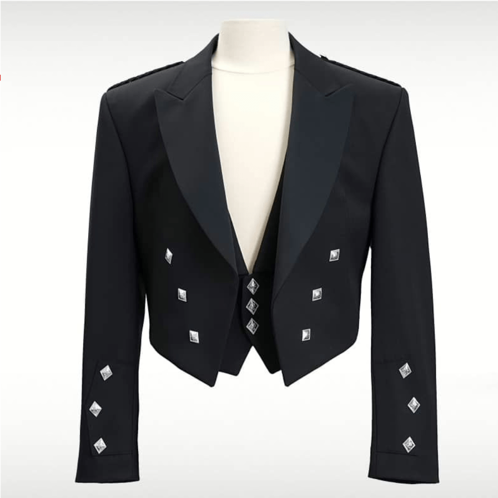Prince Charlie Black Magee Wool Set - Kilt Kingdom