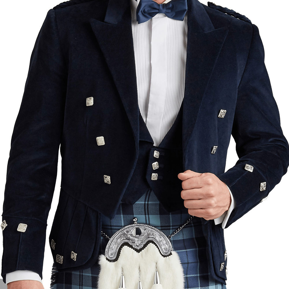 Regulation Velvet Doublet Kilt Jacket with Waistcoat - Kilt Kingdom