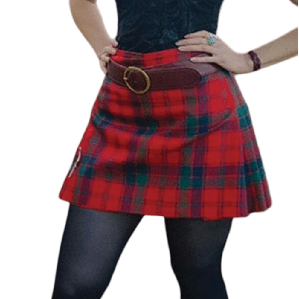 Red Robertson Modern Tartan Kilt For Women - Kilt Kingdom