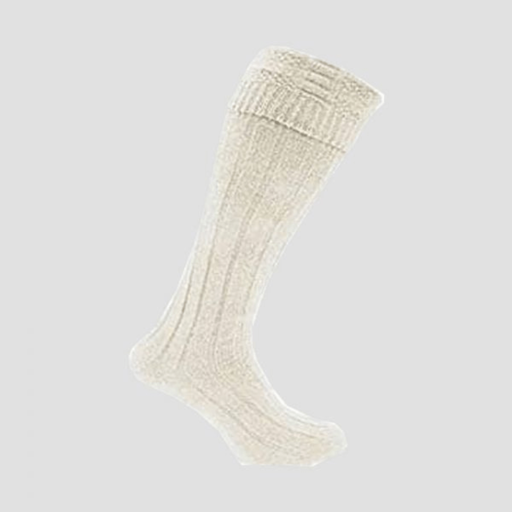 White Kilt Socks - Kilt Kingdom