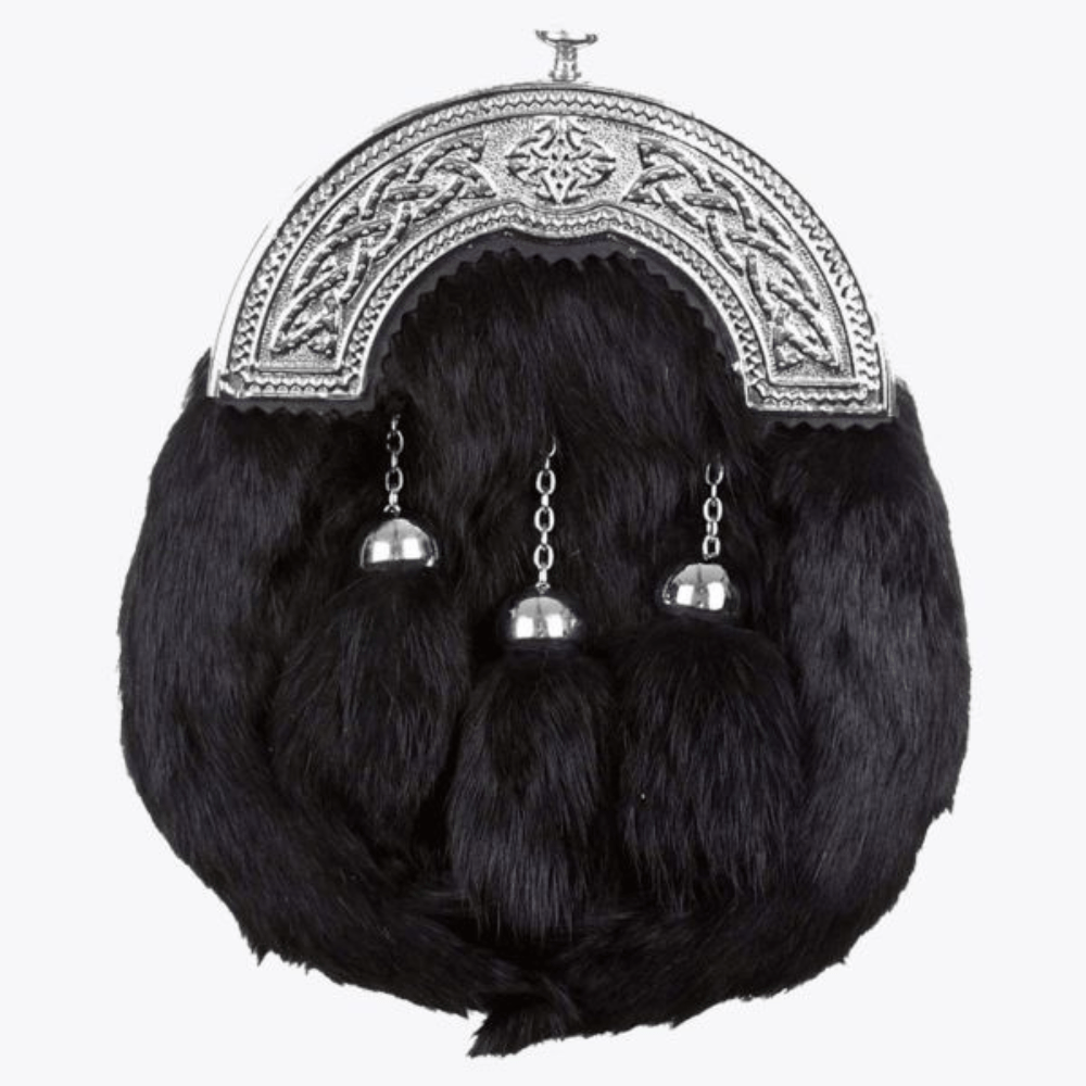 Full Dress with Black Rabbit Fur Sporran - Kilt Kingdom