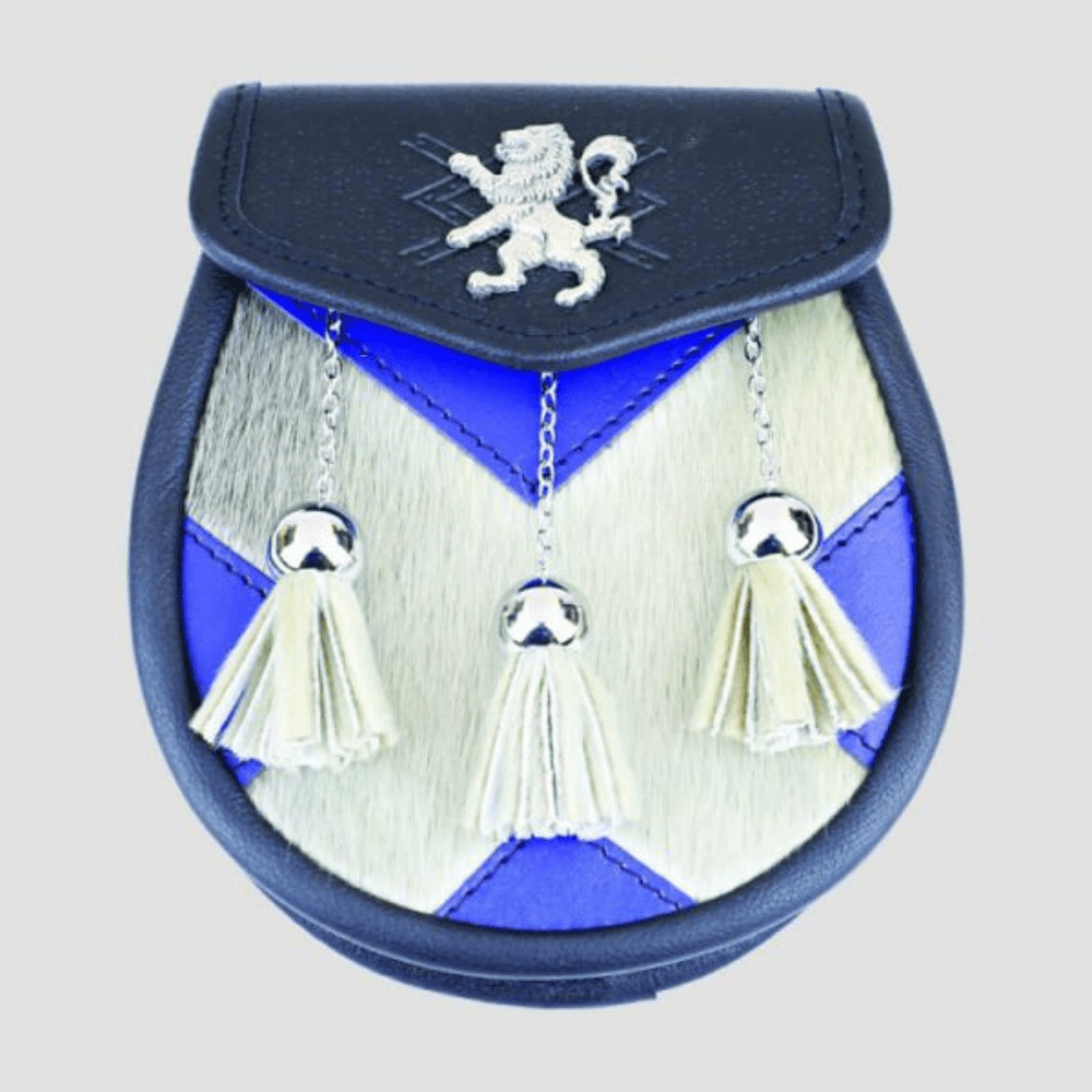 Saltire Semi Dress Sporran - Kilt Kingdom