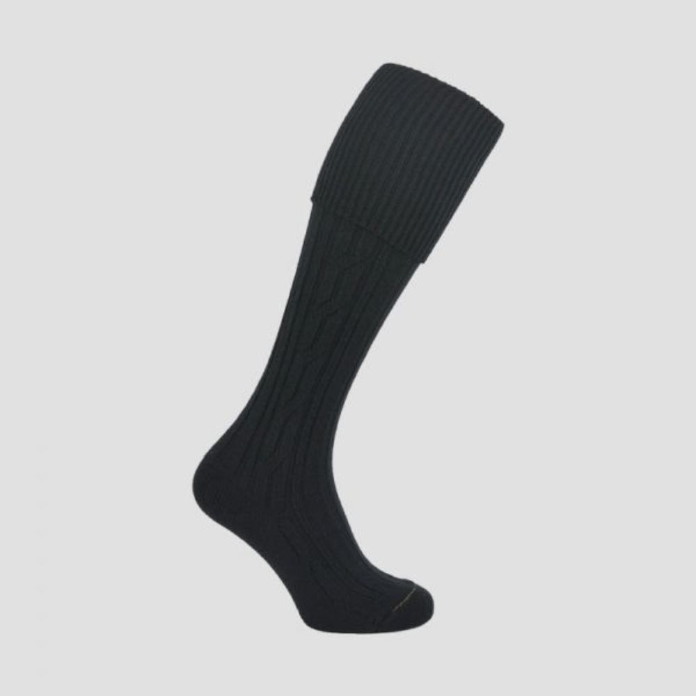 Black Kilt Socks - Kilt Kingdom