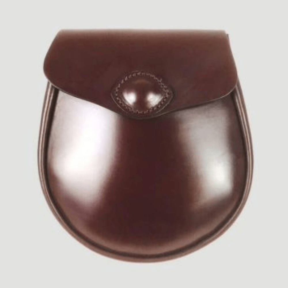 Brown Leather Melrose Sporran - Kilt Kingdom
