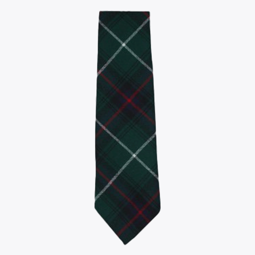 MacDonald Lord of the Isles Green Tartan Tie - Kilt Kingdom