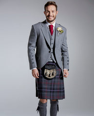 Sterling Light-Grey Tweed Kilt Outfit