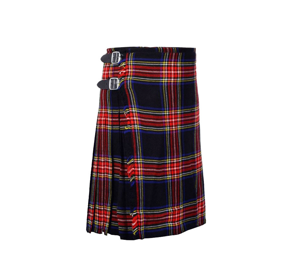 Black Stewart Tartan Kilt | Kilt Kingdom