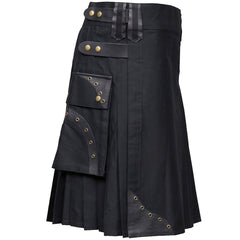 Box Pleated Hybrid Cargo Kilt