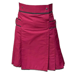 Burgundy style utility kilt