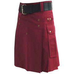 Classic Burgundy Utility Kilt