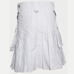 Deluxe White Utility Kilt