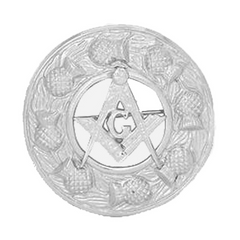 Masonic Fly Plaid Brooch