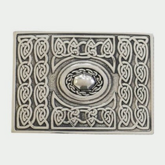 Celtic Chrome Kilt Belt Buckle