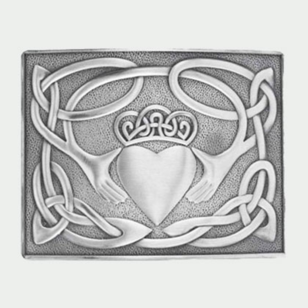 Celtic Chrome Kilt Buckle - Kilt Kingdom