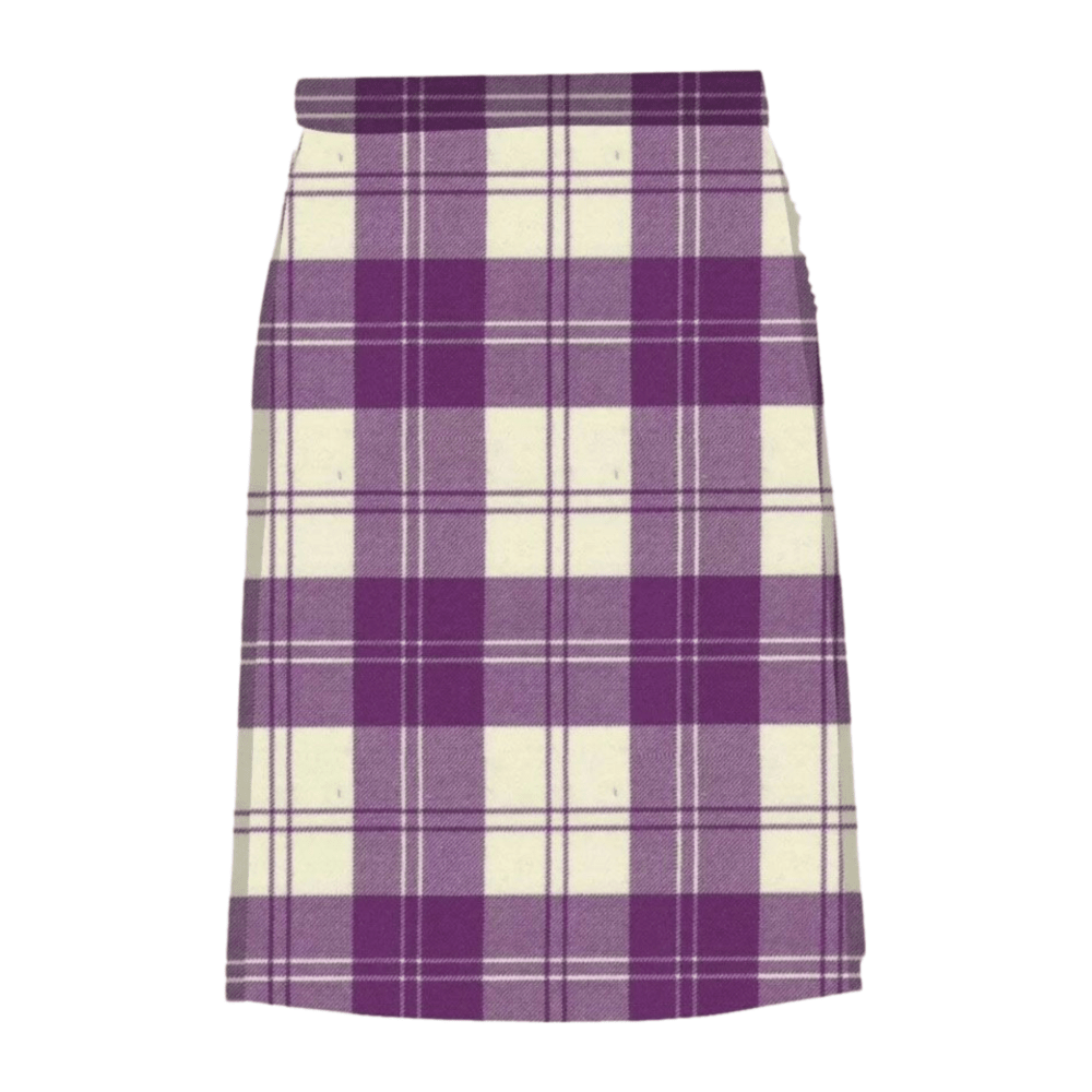 Eriskin Dress purple & White Women Tartan Kilt