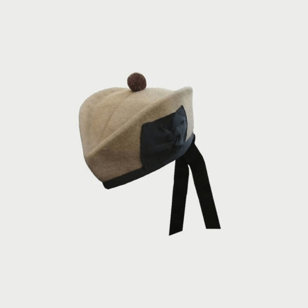 Camal Color Scottish Highland Glengarry Hat - Kilt Kingdom