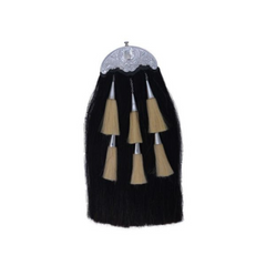 Men Scottish Horse Hair Sporran With 6 Tassels