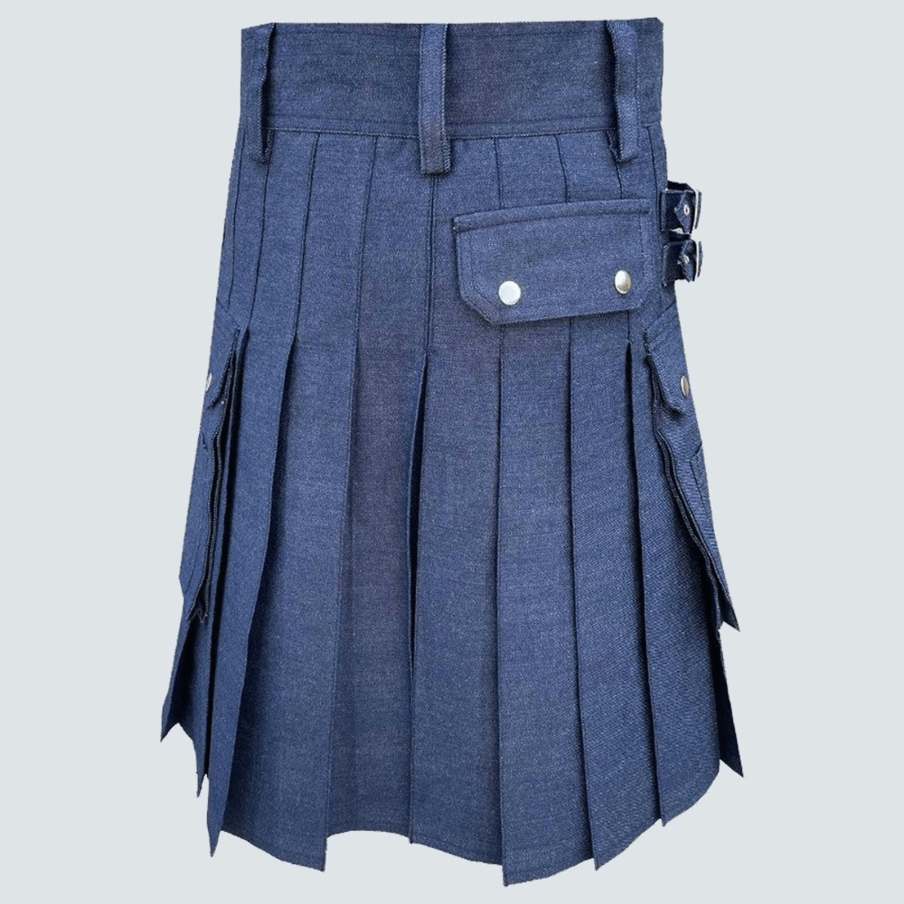 Blue Denim Kilt - Kilt Kingdom