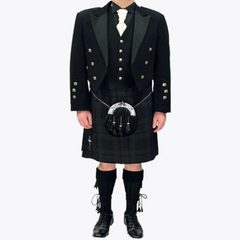 Black Modern Prince Charlie Outfit