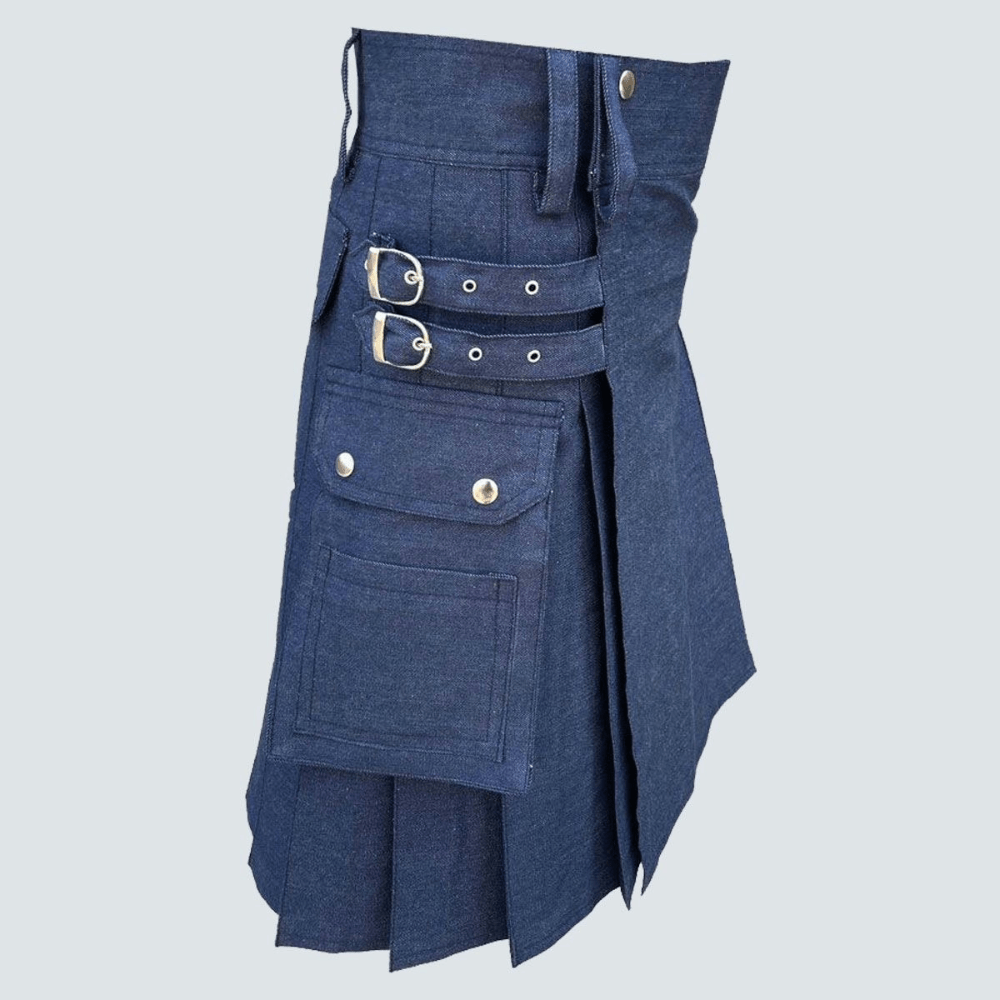 Blue Denim Kilt - Kilt Kingdom