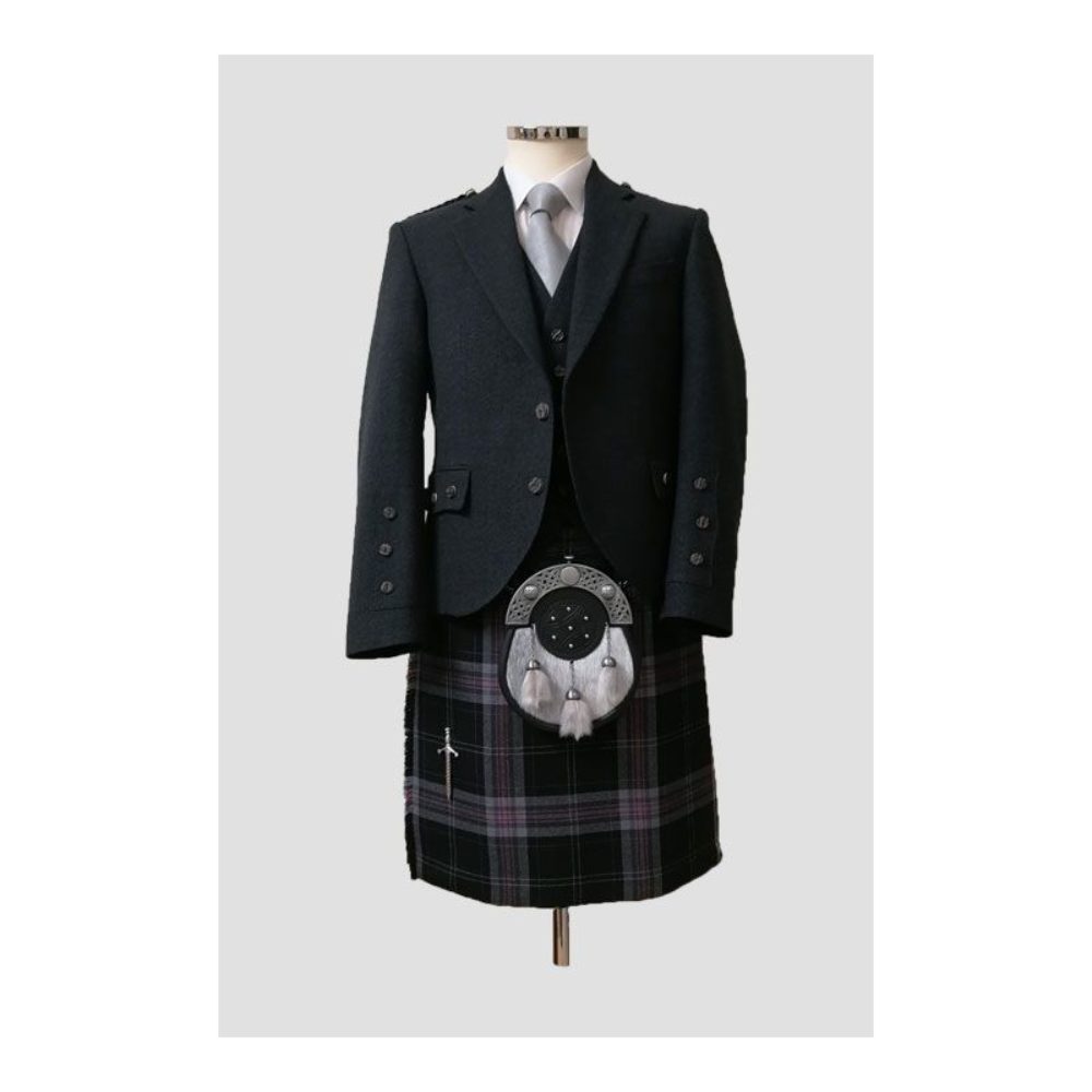 Dark Lochnagar - Charcoal Tweed Argyll Outfit