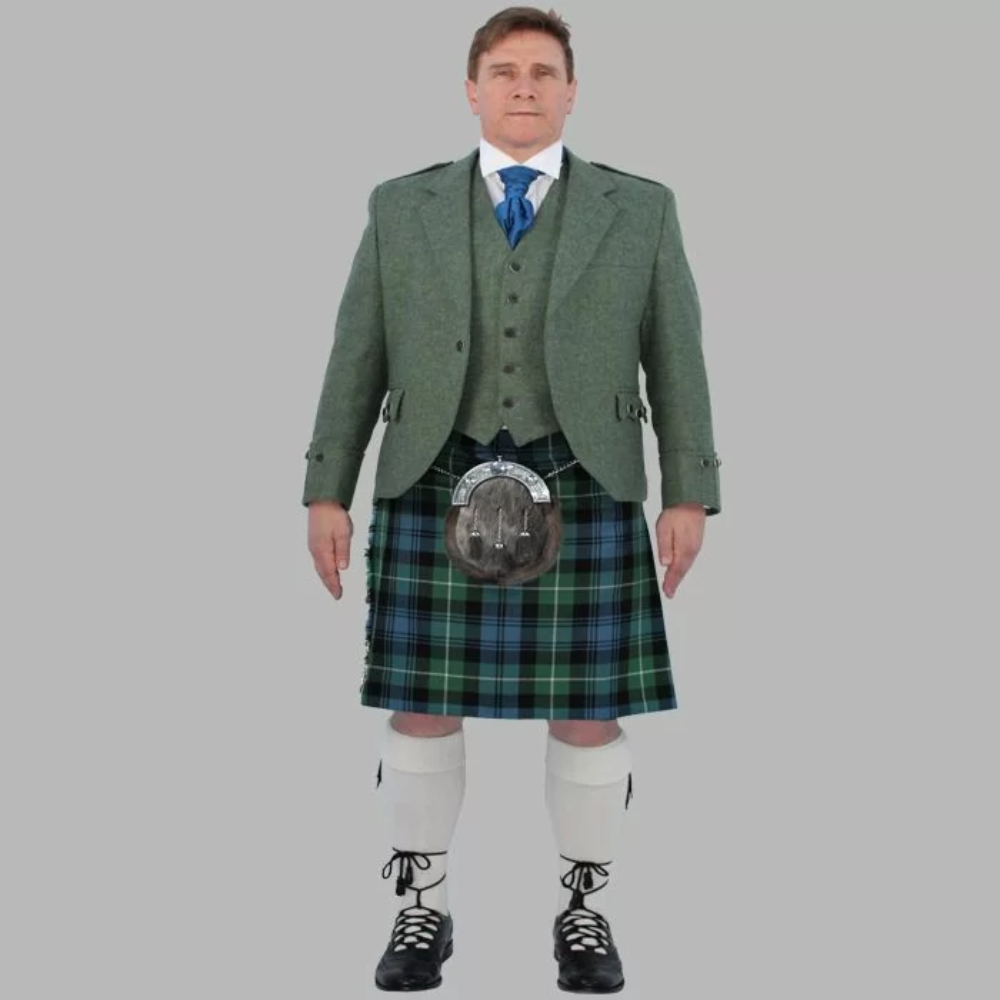 Lovat Green  tweed Kilt Outfit Package