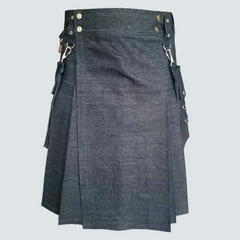 Indigo Blue Denim Kilt