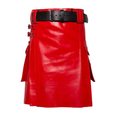 Red Leather Pride Kilt